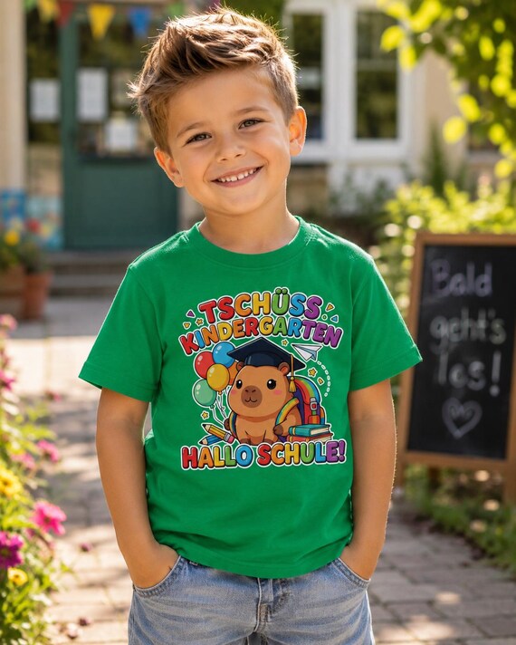 Weiteres Produktbild: Capybara-Shirt zur Einschulung