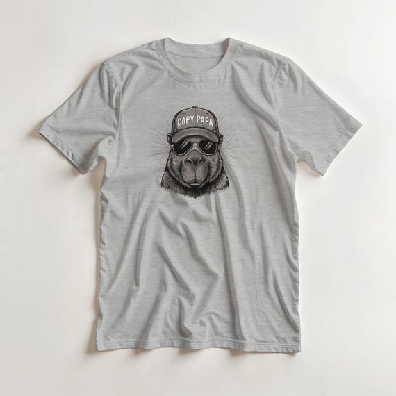 Weiteres Produktbild: „Capy Papa“ Capybara-Shirt für Papas