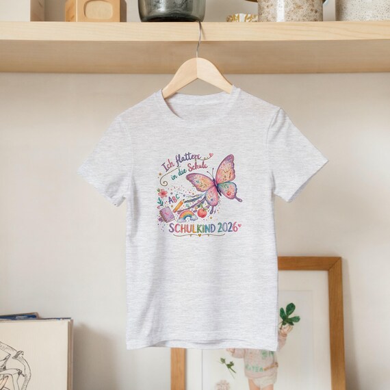 Weiteres Produktbild: Schmetterlings-Shirt zur Einschulung