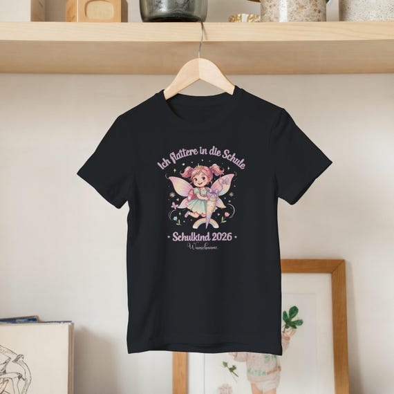 Weiteres Produktbild: Feen-Shirt „Ich flattere in die Schule“