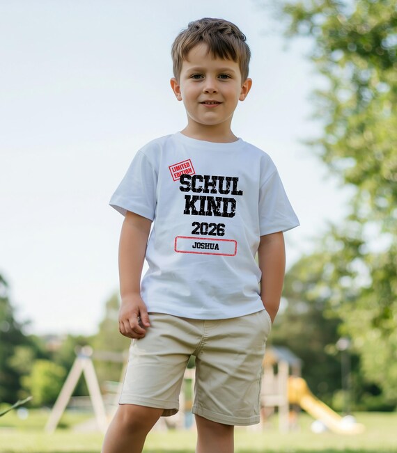 Weiteres Produktbild: Einschulungs-Shirt „Limited Edition“ (personalisierbar)
