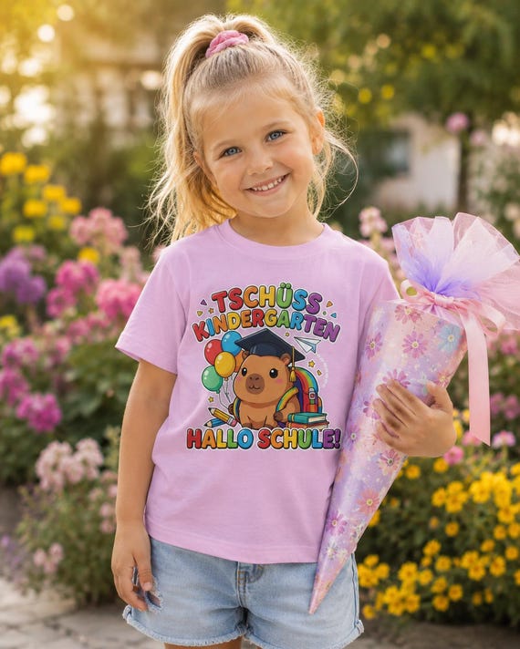 Capybara-Shirt zur Einschulung