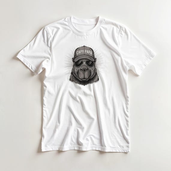 Weiteres Produktbild: „Capy Papa“ Capybara-Shirt für Papas