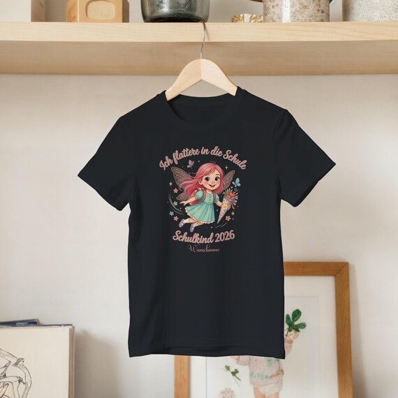 Weiteres Produktbild: Feen-Shirt mit Schmetterling (personalisierbar)