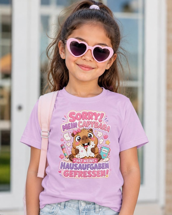 Capybara-Shirt zur Einschulung