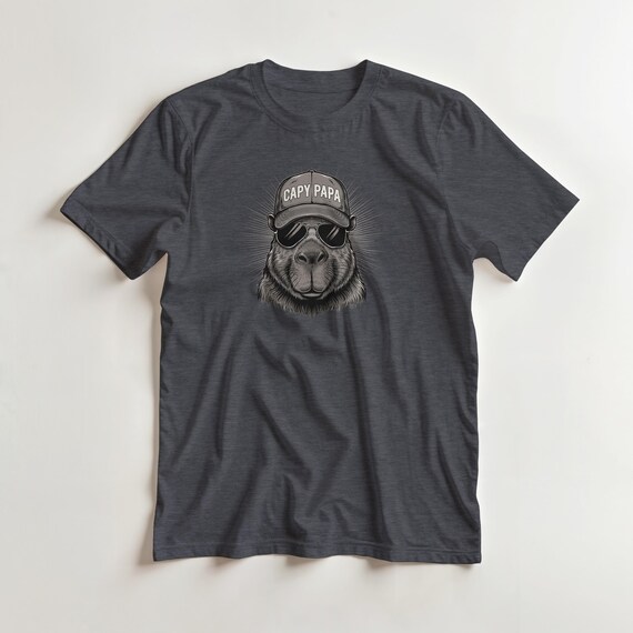 Weiteres Produktbild: „Capy Papa“ Capybara-Shirt für Papas