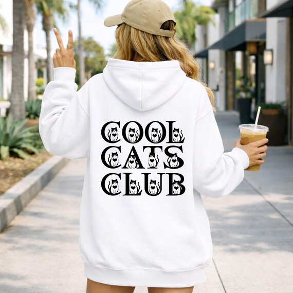 Weiteres Produktbild: „Cat Mom“ Hoodie für Katzenfans