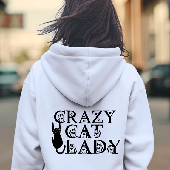Weiteres Produktbild: „Cat Mom“ Hoodie für Katzenfans