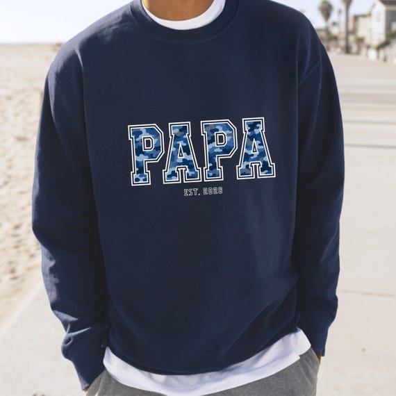 Papa-Pullover mit Wunschjahr (personalisierbar)