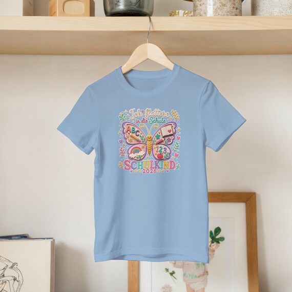 Weiteres Produktbild: Schmetterlings-Shirt zur Einschulung