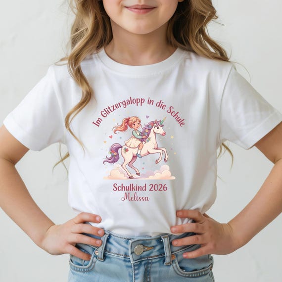 Einhorn-Shirt zur Einschulung