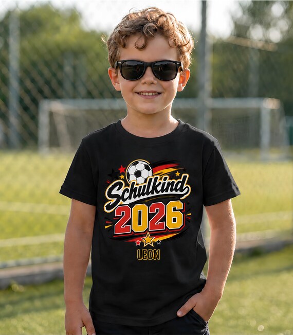 Weiteres Produktbild: Fußball-Shirt zur Einschulung (personalisierbar)
