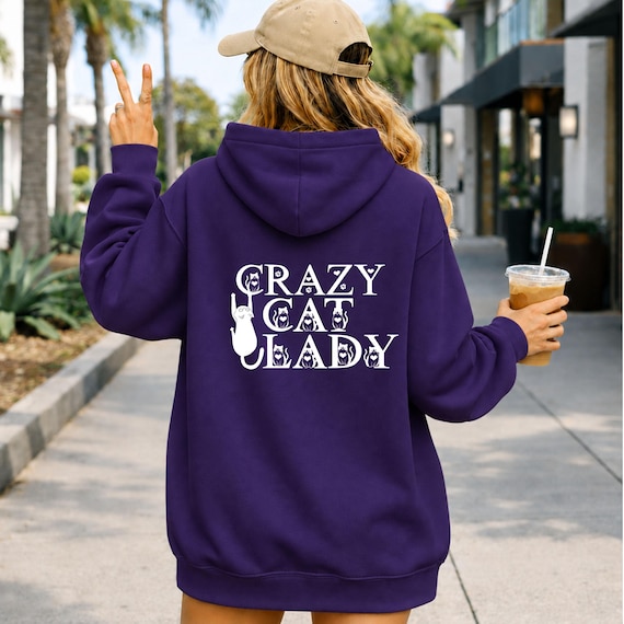 Weiteres Produktbild: „Cat Mom“ Hoodie für Katzenfans
