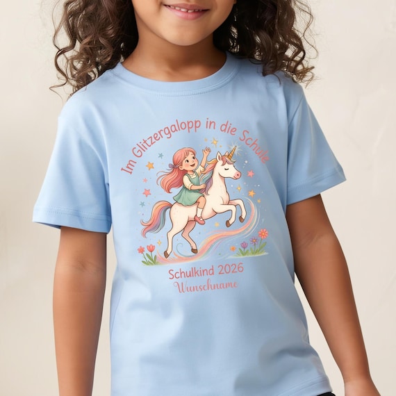 Einhorn-Shirt zur Einschulung