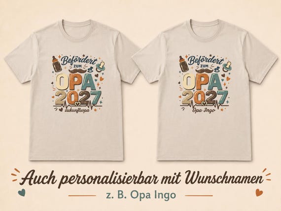 Weiteres Produktbild: Shirt „Werdender Opa 2027“