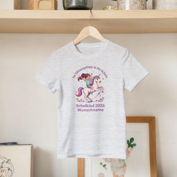Weiteres Produktbild: Einhorn-Shirt zur Einschulung