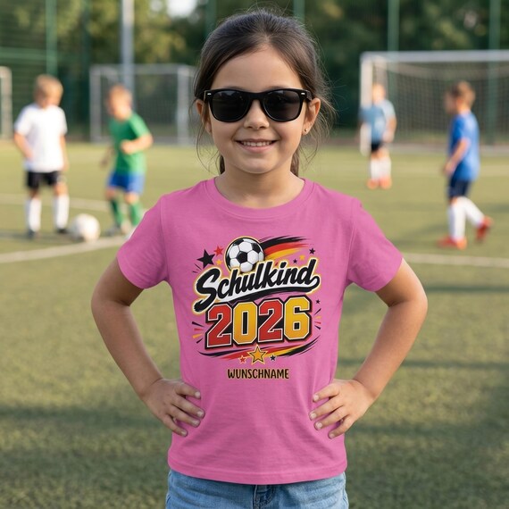 Weiteres Produktbild: Fußball-Shirt zur Einschulung (personalisierbar)