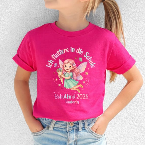 Weiteres Produktbild: Feen-Shirt zur Einschulung (personalisierbar)