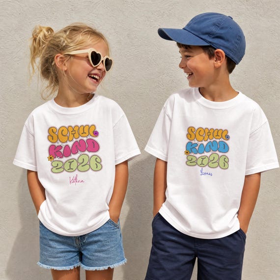 Retro-Einschulungs-Shirt (personalisierbar)