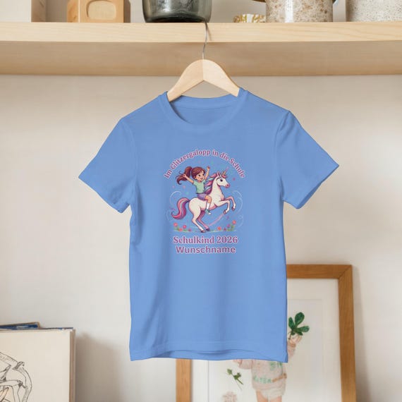 Weiteres Produktbild: Einhorn-Shirt zur Einschulung