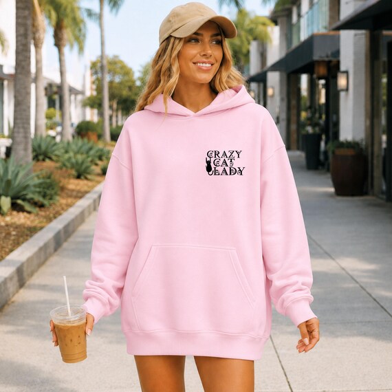 Weiteres Produktbild: „Cat Mom“ Hoodie für Katzenfans