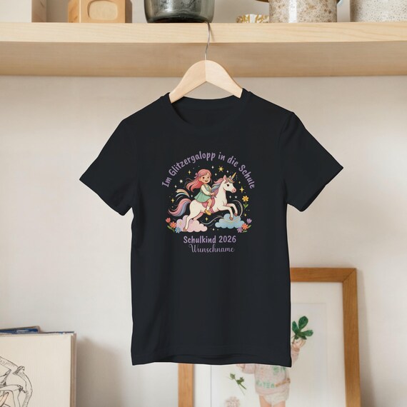Weiteres Produktbild: Einhorn-Shirt zur Einschulung