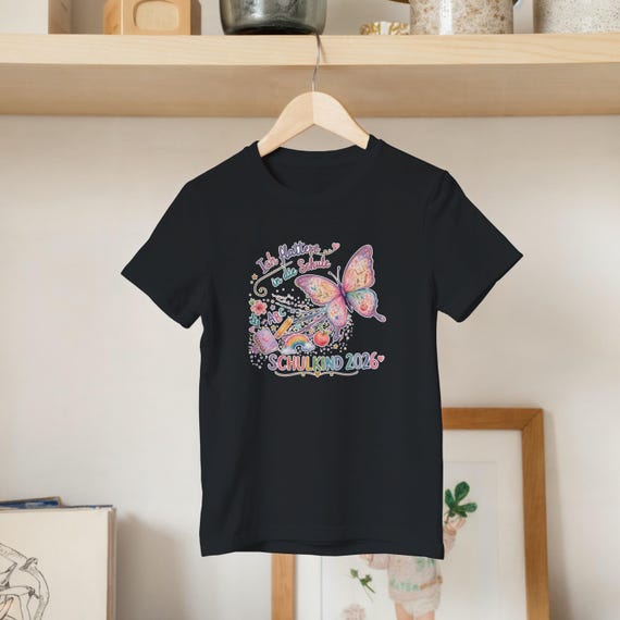 Weiteres Produktbild: Schmetterlings-Shirt zur Einschulung