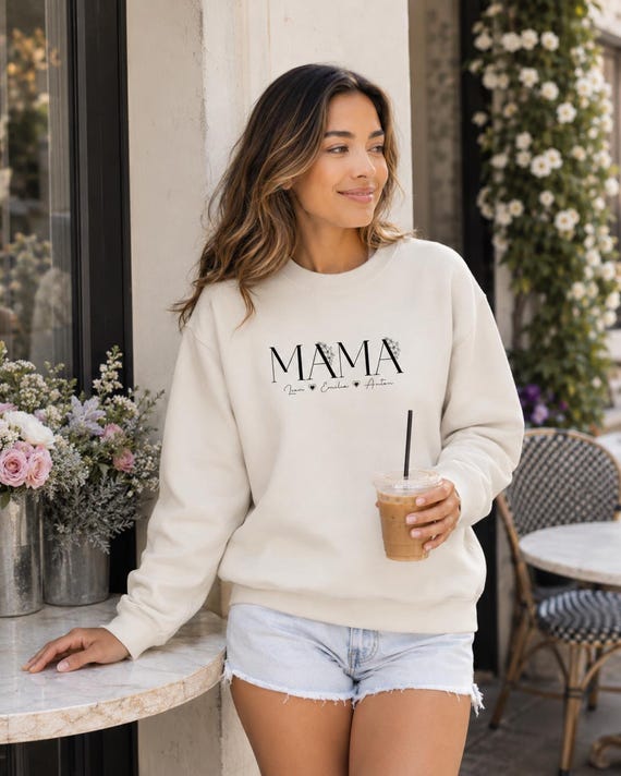 Mama-Pullover mit Wunschjahr (personalisierbar)