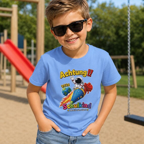 Weiteres Produktbild: Raketen-Shirt zur Einschulung