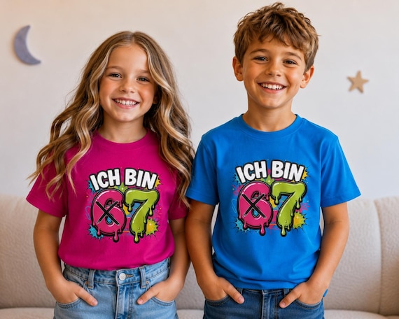 Weiteres Produktbild: Geburtstags-Shirt „67“ für Kinder