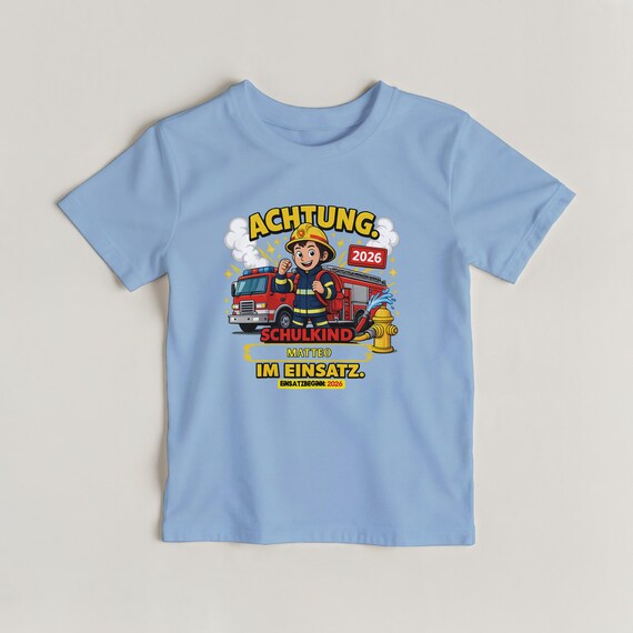 Weiteres Produktbild: Feuerwehr-Shirt zur Einschulung