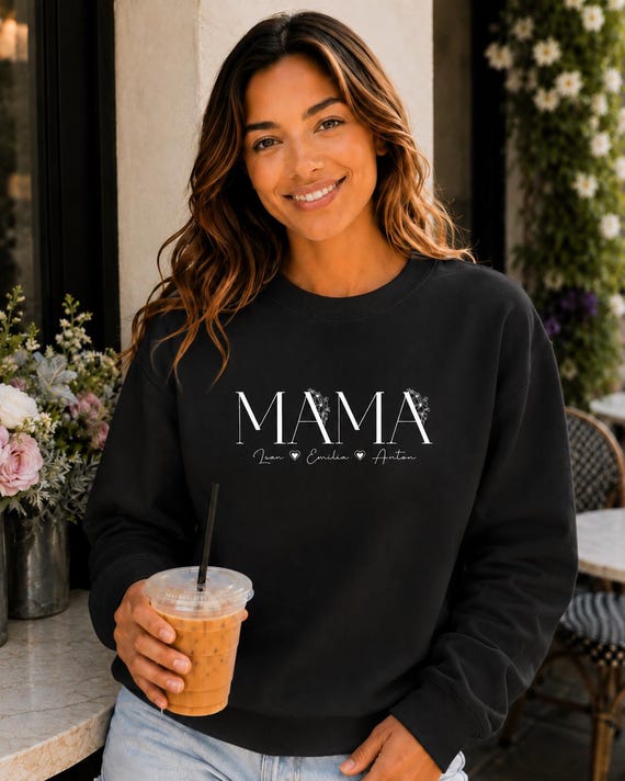 Weiteres Produktbild: Mama-Pullover mit Wunschjahr (personalisierbar)