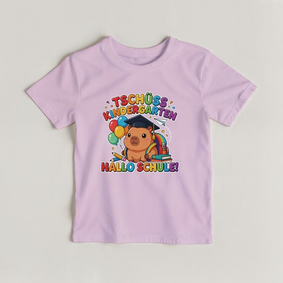 Weiteres Produktbild: Capybara-Shirt zur Einschulung