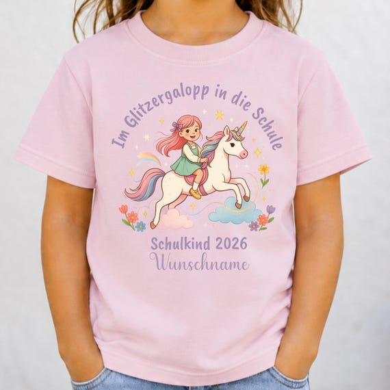 Einhorn-Shirt zur Einschulung