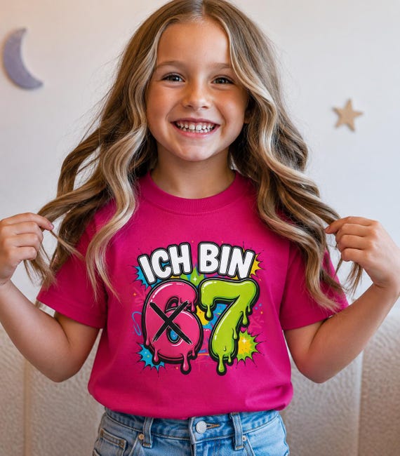 Geburtstags-Shirt „67“ für Kinder