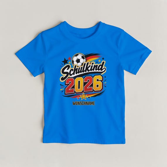 Weiteres Produktbild: Fußball-Shirt zur Einschulung (personalisierbar)