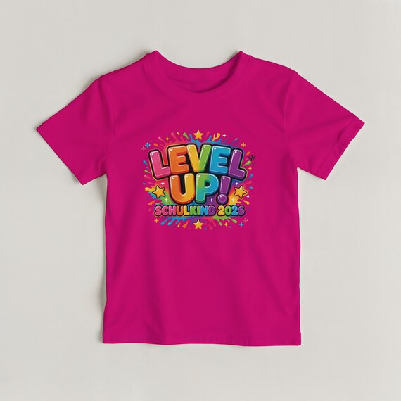 Weiteres Produktbild: Einschulungs-Shirt „Level Up“