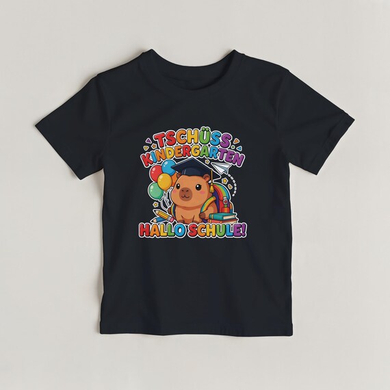 Weiteres Produktbild: Capybara-Shirt zur Einschulung