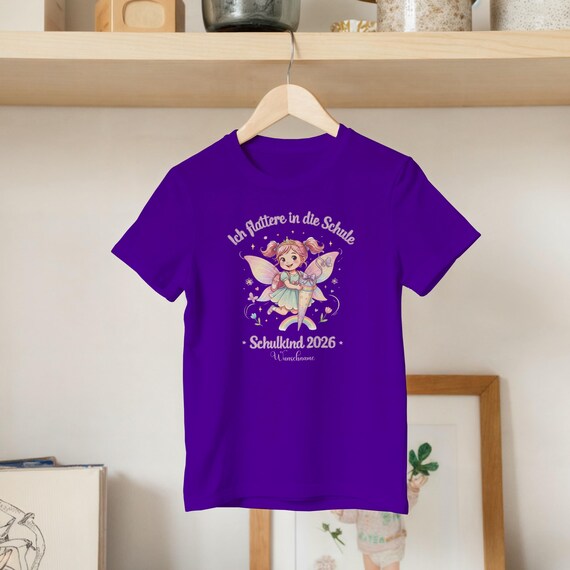 Weiteres Produktbild: Feen-Shirt „Ich flattere in die Schule“