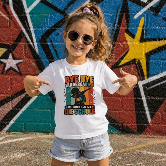 Einschulungs-Shirt „Erste Klasse“ Retro