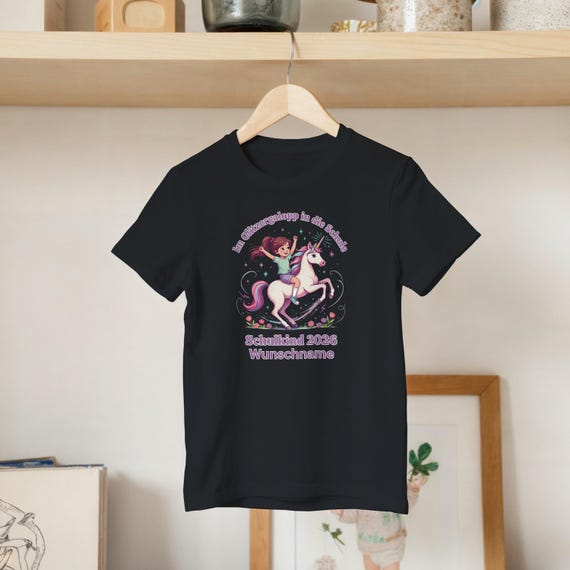 Weiteres Produktbild: Einhorn-Shirt zur Einschulung