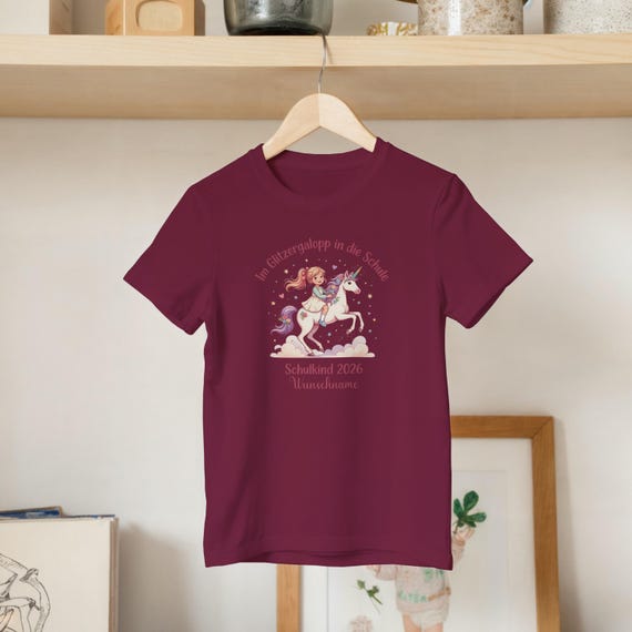 Weiteres Produktbild: Einhorn-Shirt zur Einschulung