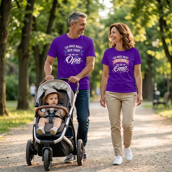 Weiteres Produktbild: Oma & Opa Shirt – Großeltern-Geschenk