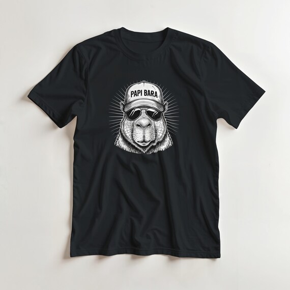 Weiteres Produktbild: „Papi Bara“ Capybara-Shirt für Papas