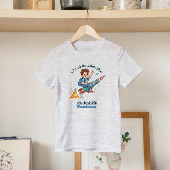 Weiteres Produktbild: Schulkind-Shirt mit Sonnenbrille (personalisierbar)