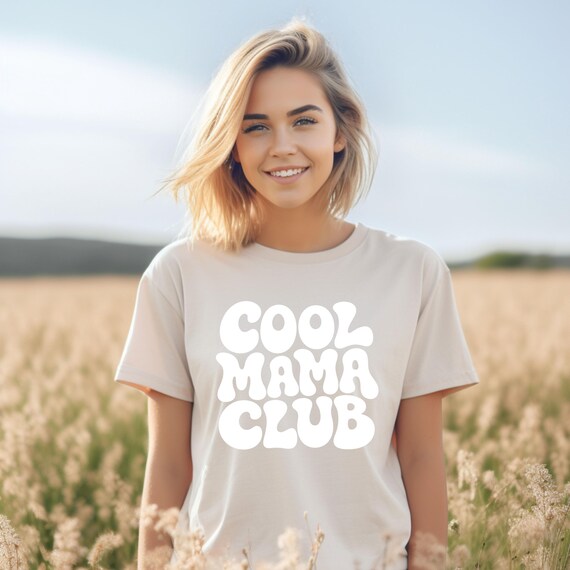Weiteres Produktbild: „Cool Mama Club“ Retro-Shirt