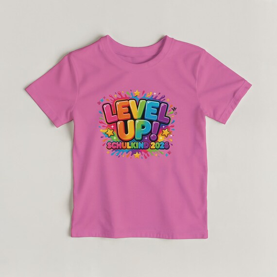 Weiteres Produktbild: Einschulungs-Shirt „Level Up“