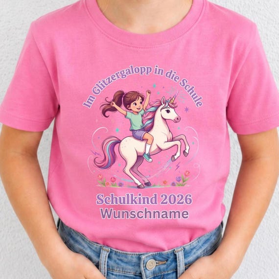 Einhorn-Shirt zur Einschulung