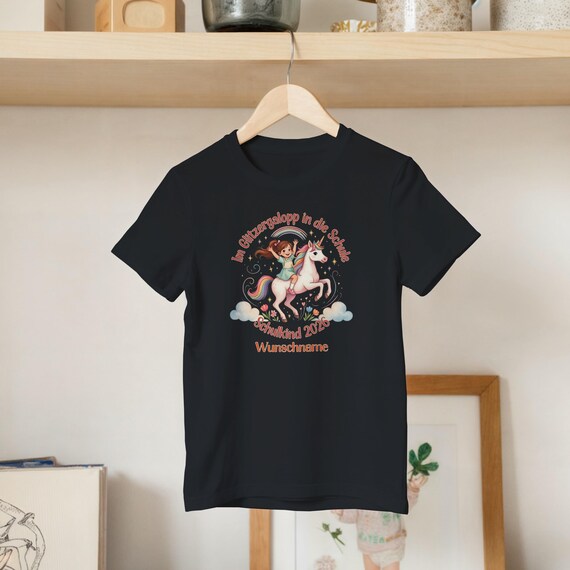 Weiteres Produktbild: Einhorn-Shirt zur Einschulung