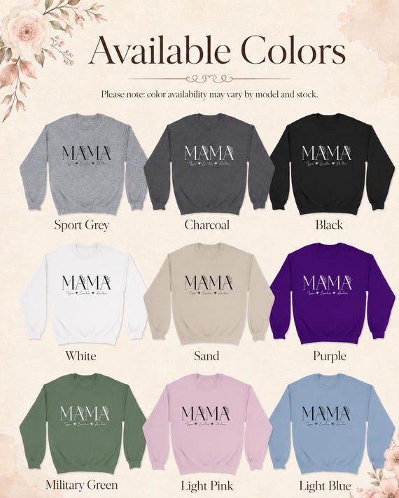 Weiteres Produktbild: Mama-Pullover mit Wunschjahr (personalisierbar)